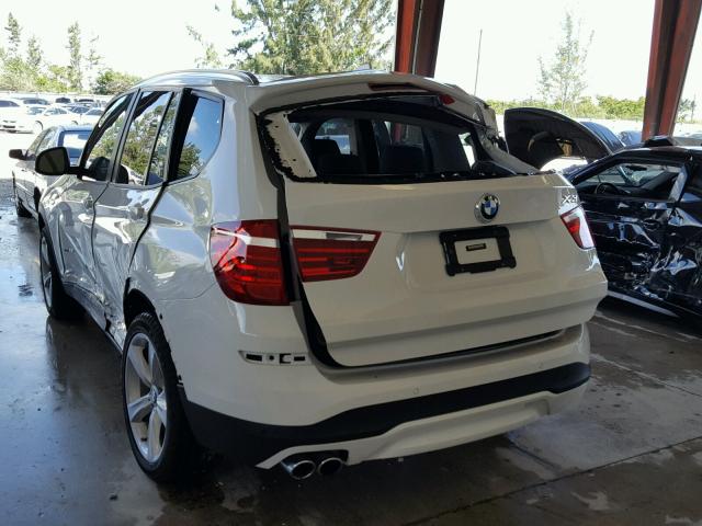 5UXWZ7C32H0X40769 - 2017 BMW X3 SDRIVE2 Blanco foto 3