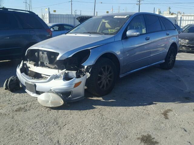 4JGCB65E86A030229 - 2006 MERCEDES-BENZ R 350 BLUE photo 2