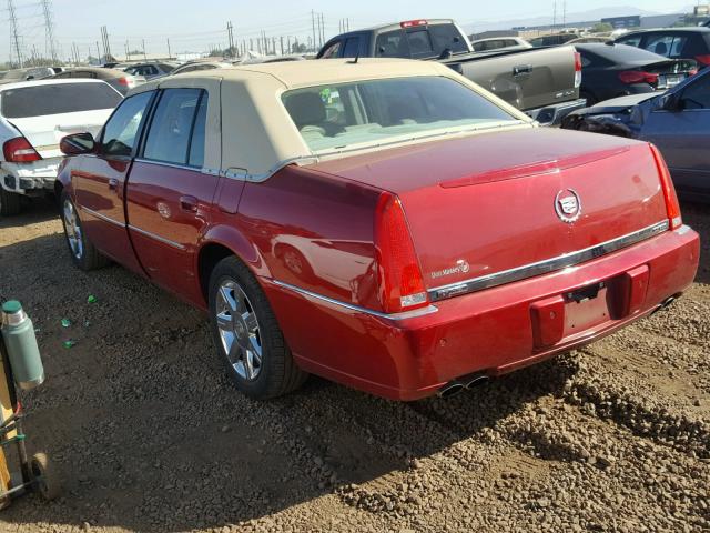 1G6KD57Y16U256965 - 2006 CADILLAC DTS RED photo 3