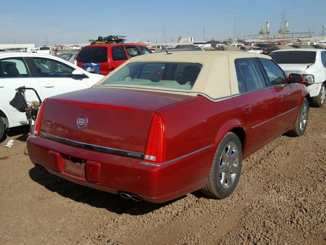 1G6KD57Y16U256965 - 2006 CADILLAC DTS RED photo 4