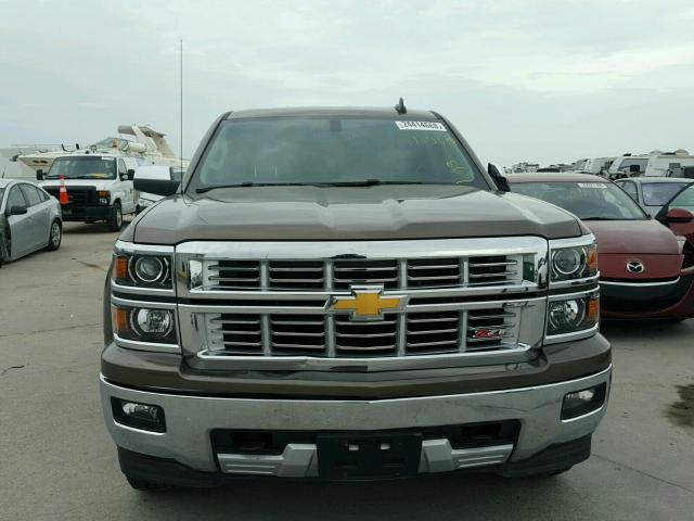 3GCUKSEC8FG460084 - 2015 CHEVROLET SILVERADO BROWN photo 9