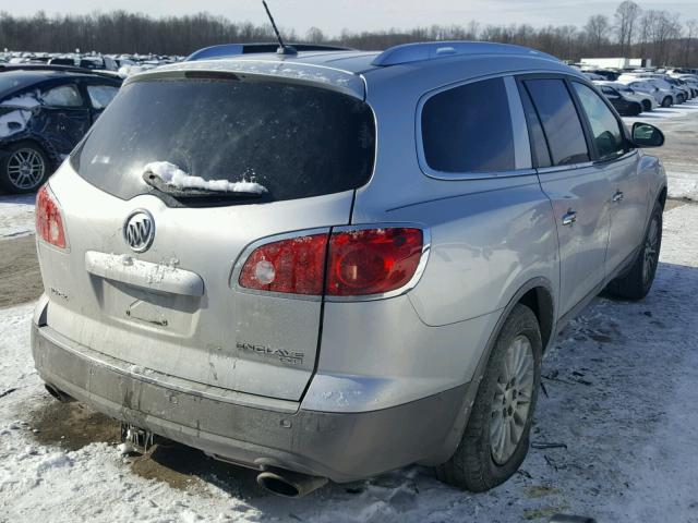 5GALVBED4AJ251395 - 2010 BUICK ENCLAVE CX SILVER photo 4