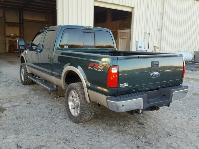 1FTSW2BR7AEA86037 - 2010 FORD F250 SUPER GREEN photo 3