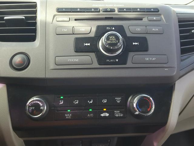 2HGFG3B17CH551041 - 2012 HONDA CIVIC EXL WHITE photo 9