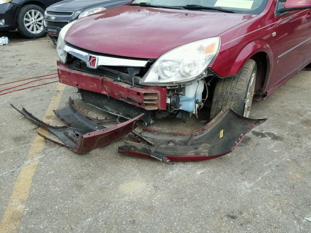 1G8ZS57N97F184498 - 2007 SATURN AURA XE BURGUNDY photo 9