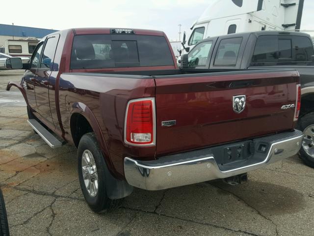 3C6UR5NL3HG744049 - 2017 RAM 2500 LARAM MAROON photo 3