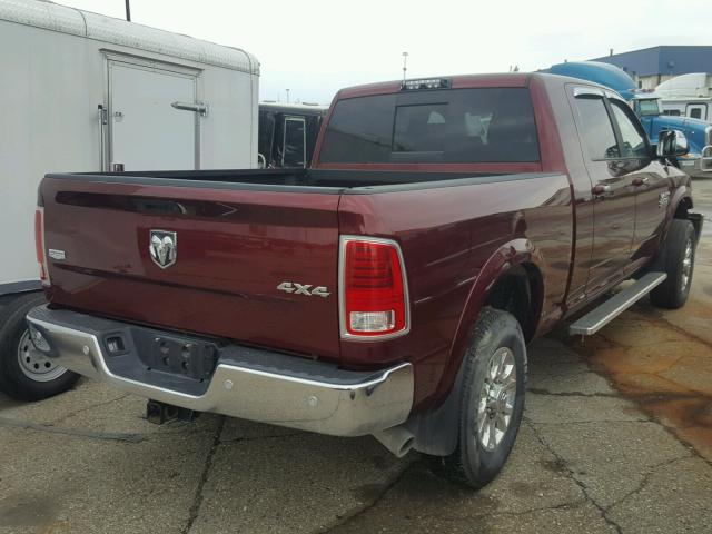 3C6UR5NL3HG744049 - 2017 RAM 2500 LARAM MAROON photo 4