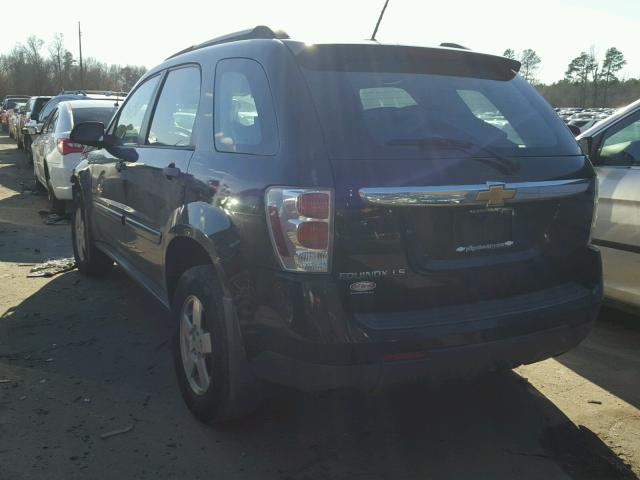 2CNDL13F486342340 - 2008 CHEVROLET EQUINOX LS BLACK photo 3