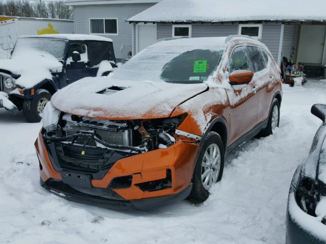 5N1AT2MV2HC780442 - 2017 NISSAN ROGUE SV ORANGE photo 2