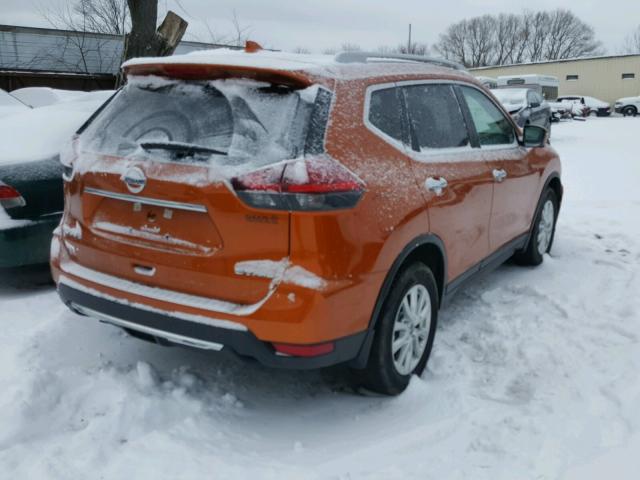 5N1AT2MV2HC780442 - 2017 NISSAN ROGUE SV ORANGE photo 4