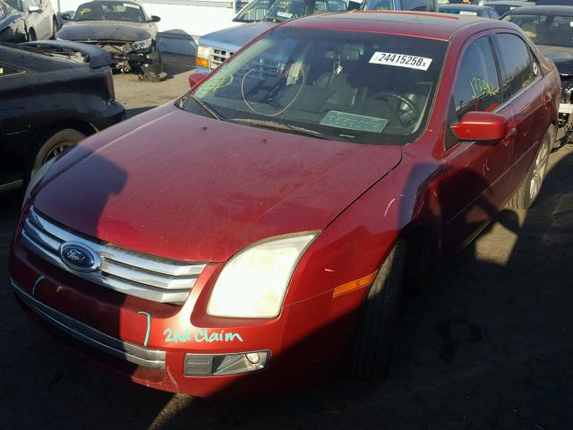 3FAHP08196R176653 - 2006 FORD FUSION SEL RED photo 2