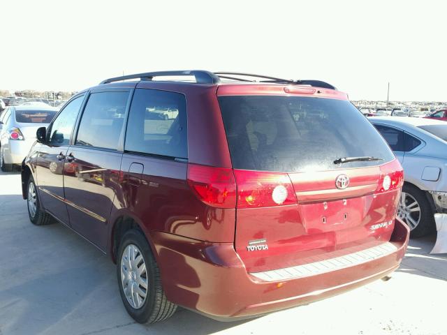 5TDZA23C96S517227 - 2006 TOYOTA SIENNA CE RED photo 3