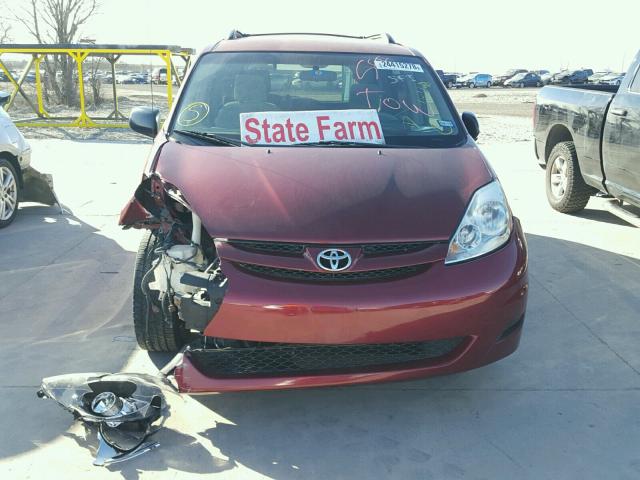 5TDZA23C96S517227 - 2006 TOYOTA SIENNA CE RED photo 9