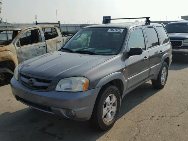 4F2YU091X2KM36297 - 2002 MAZDA TRIBUTE LX GRAY photo 2