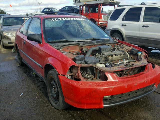 1HGEJ6126VL000677 - 1997 HONDA CIVIC DX RED photo 1