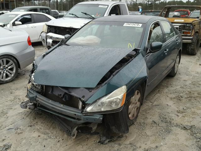 1HGCM56383A027348 - 2003 HONDA ACCORD LX GREEN photo 2