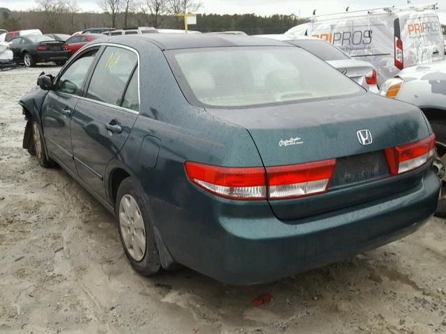 1HGCM56383A027348 - 2003 HONDA ACCORD LX GREEN photo 3