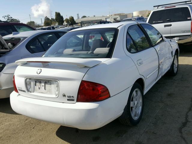 3N1CB51D56L528136 - 2006 NISSAN SENTRA 1.8 WHITE photo 4