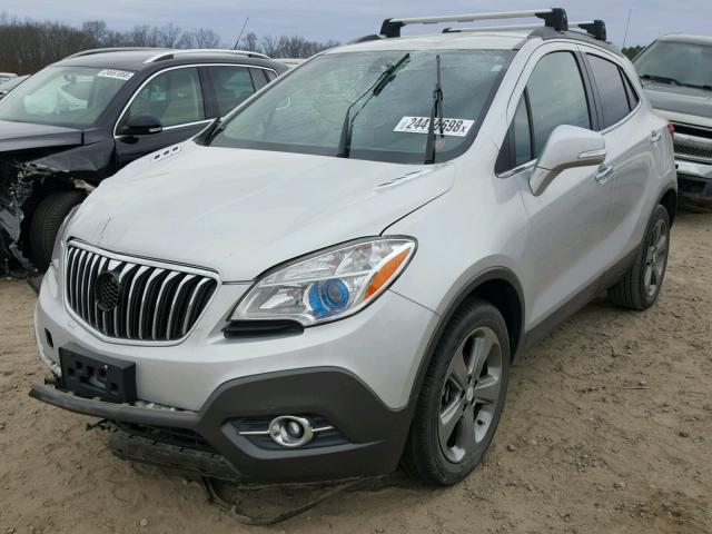 KL4CJBSB9EB616368 - 2014 BUICK ENCORE CON SILVER photo 2