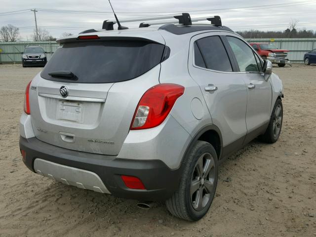 KL4CJBSB9EB616368 - 2014 BUICK ENCORE CON SILVER photo 4