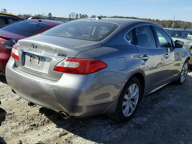 JN1BY1AR3BM372841 - 2011 INFINITI M37 X GRAY photo 4