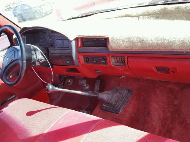 1FTHF26G8NNA51595 - 1992 FORD F250 RED photo 9