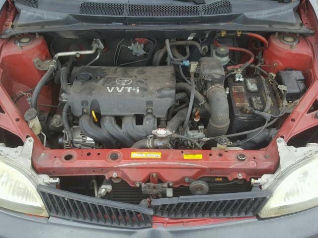 JTDBT123020222599 - 2002 TOYOTA ECHO RED photo 7