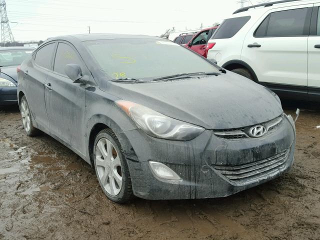 KMHDH4AE8CU253779 - 2012 HYUNDAI ELANTRA GL BLACK photo 1