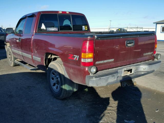 1GCEK19T8XE126316 - 1999 CHEVROLET SILVERADO RED photo 3