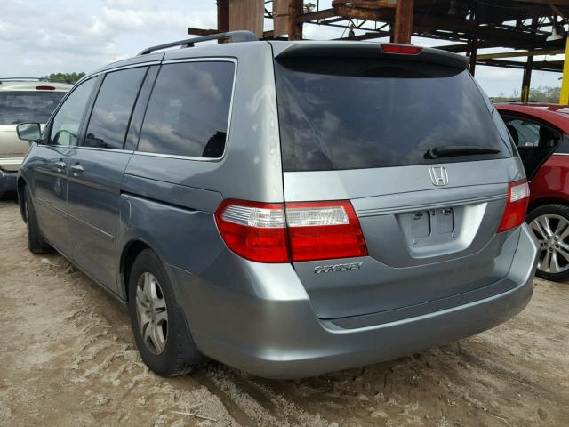 5FNRL38426B044275 - 2006 HONDA ODYSSEY EX SILVER photo 3