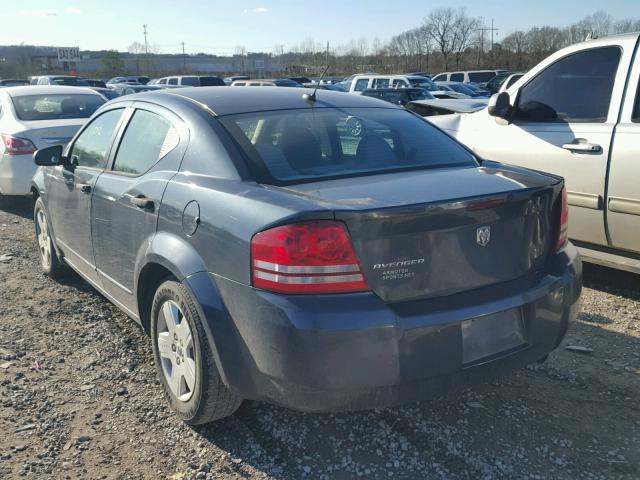 1B3LC46J98N240983 - 2008 DODGE AVENGER SE BLUE photo 3