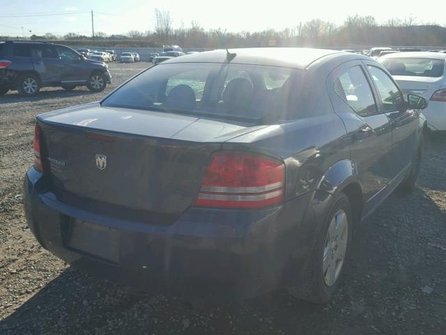 1B3LC46J98N240983 - 2008 DODGE AVENGER SE BLUE photo 4