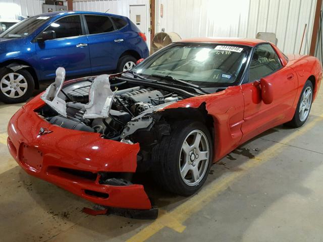 1G1YY22G7W5106998 - 1998 CHEVROLET CORVETTE RED photo 2