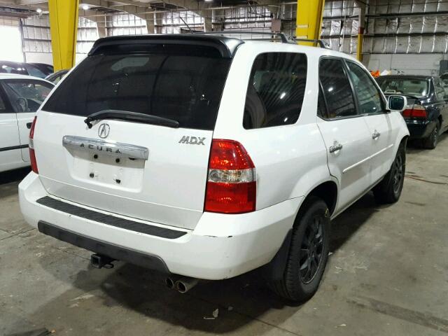 2HNYD18843H518758 - 2003 ACURA MDX TOURIN WHITE photo 4