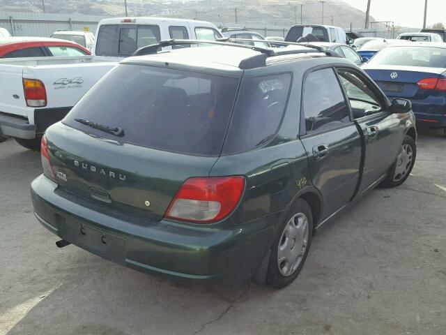 JF1GG65562H818490 - 2002 SUBARU IMPREZA TS GREEN photo 4