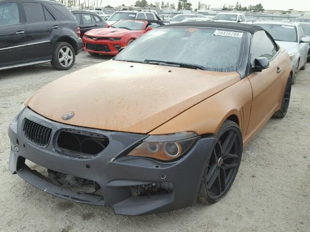 WBAEK13537CN84168 - 2007 BMW 650 I ORANGE photo 2