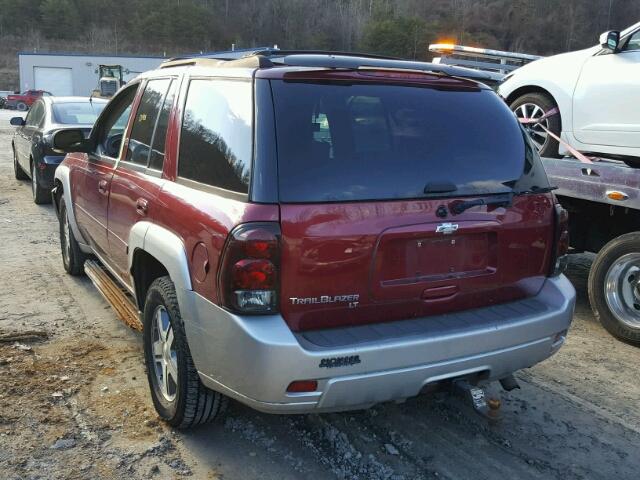 1GNET13M362149220 - 2006 CHEVROLET TRAILBLAZE RED photo 3