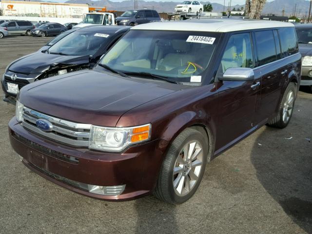 2FMDK53C19BA75649 - 2009 FORD FLEX LIMIT MAROON photo 2