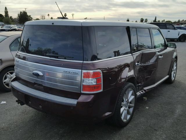 2FMDK53C19BA75649 - 2009 FORD FLEX LIMIT MAROON photo 4