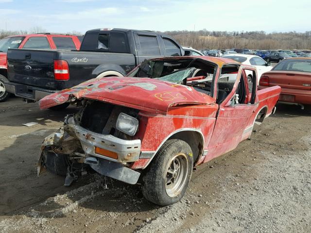 1GCCS14Z1P8132895 - 1993 CHEVROLET S TRUCK S1 RED photo 2