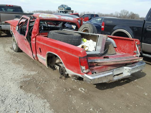 1GCCS14Z1P8132895 - 1993 CHEVROLET S TRUCK S1 RED photo 3