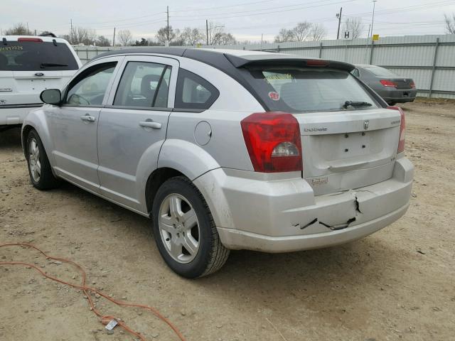 1B3HB48A29D200273 - 2009 DODGE CALIBER SX SILVER photo 3