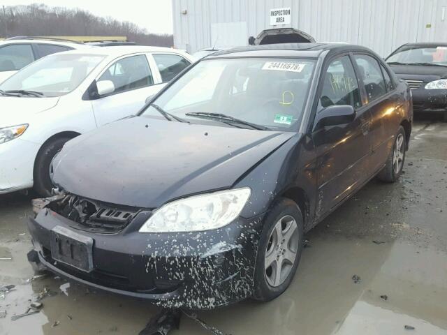 2HGES26774H630830 - 2004 HONDA CIVIC EX შავი ფოტო 2