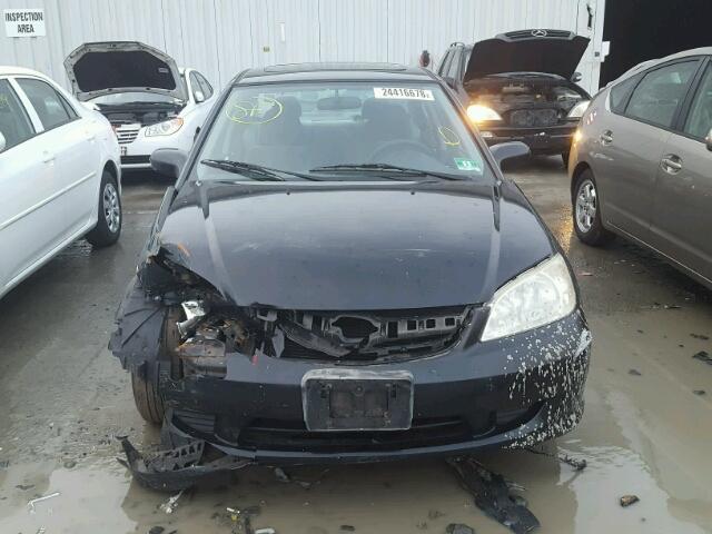 2HGES26774H630830 - 2004 HONDA CIVIC EX BLACK photo 9