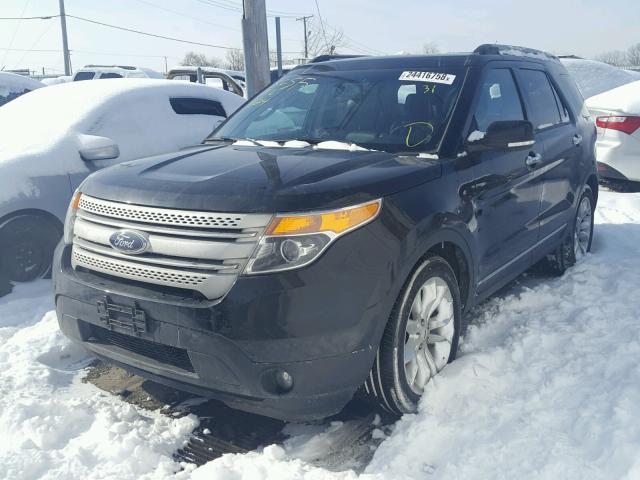 1FM5K7D89DGC38494 - 2013 FORD EXPLORER X BLACK photo 2