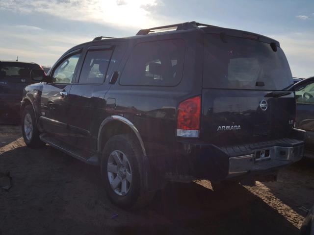 5N1BA08C87N721700 - 2007 NISSAN ARMADA SE BLUE photo 3