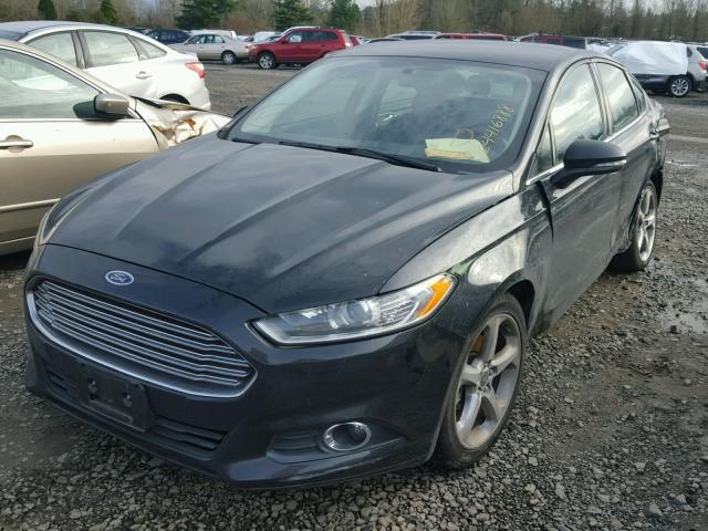 3FA6P0H7XDR326200 - 2013 FORD FUSION SE BLACK photo 2