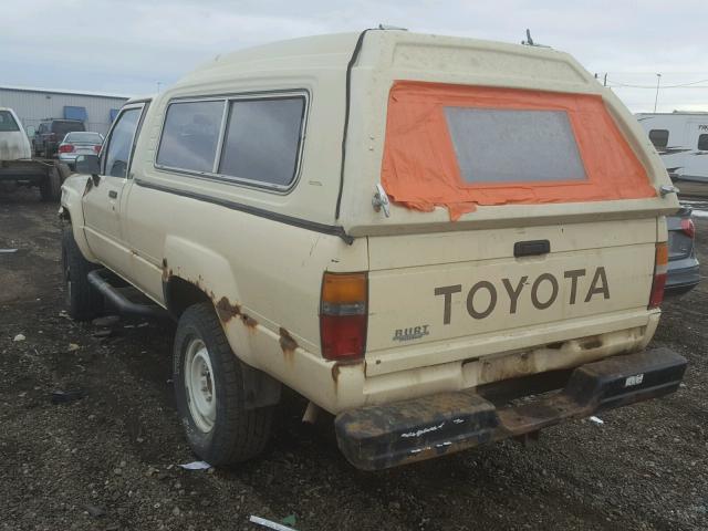 JT4RN64DXG5034422 - 1986 TOYOTA PICKUP RN6 CREAM photo 3