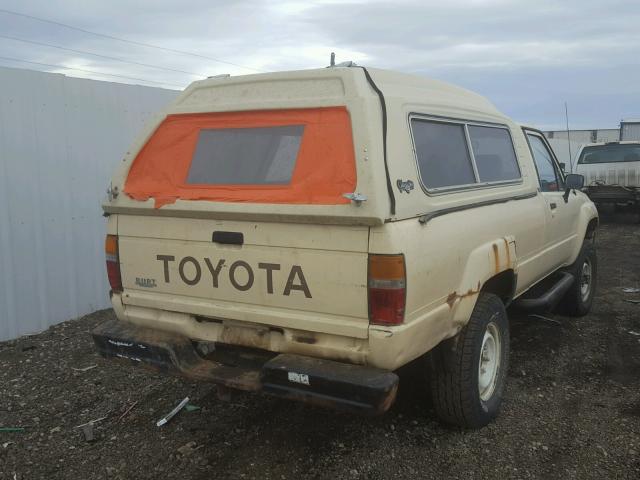 JT4RN64DXG5034422 - 1986 TOYOTA PICKUP RN6 CREAM photo 4