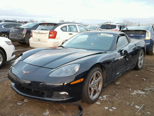 1G1YY24U155111938 - 2005 CHEVROLET CORVETTE BLACK photo 2